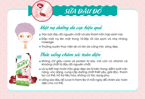 Sữa và đậu đỏ - bí quyết tốt dáng đẹp da