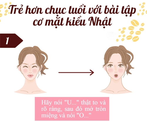 Trẻ hơn chục tuổi với 4 động tác thể dục cho cơ mặt