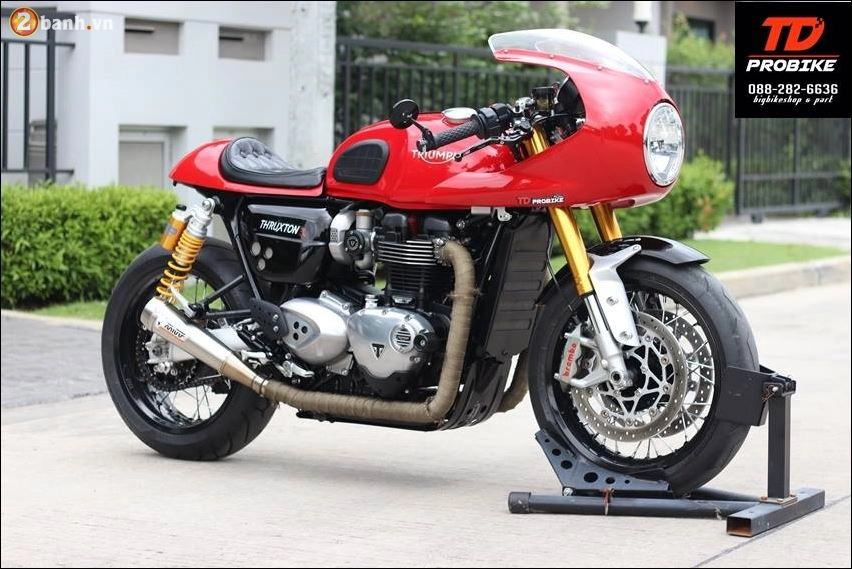 Triumph thruxton r sự trở lại đầy mê hoặc của dòng cafe race