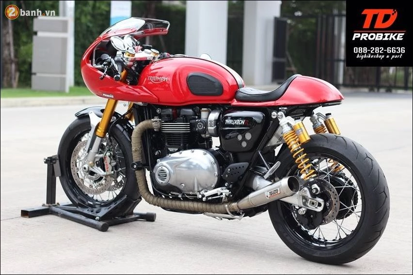 Triumph thruxton r sự trở lại đầy mê hoặc của dòng cafe race