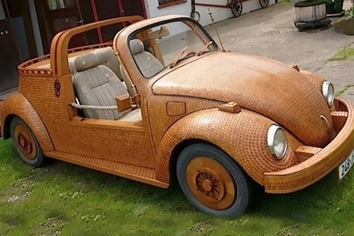  volkswagen beetle bọc gỗ 