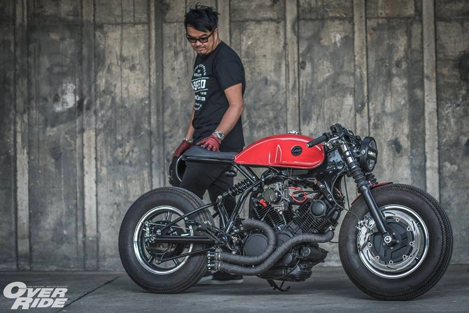 Yamaha virago 750 thân hình oai vệ qua phong cách cafe racer