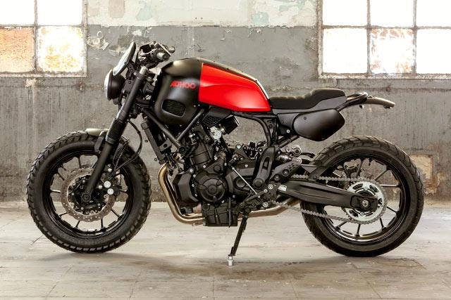 Yamaha xsr700 nổi loạn trong bản độ tracker với tên gọi hansamu