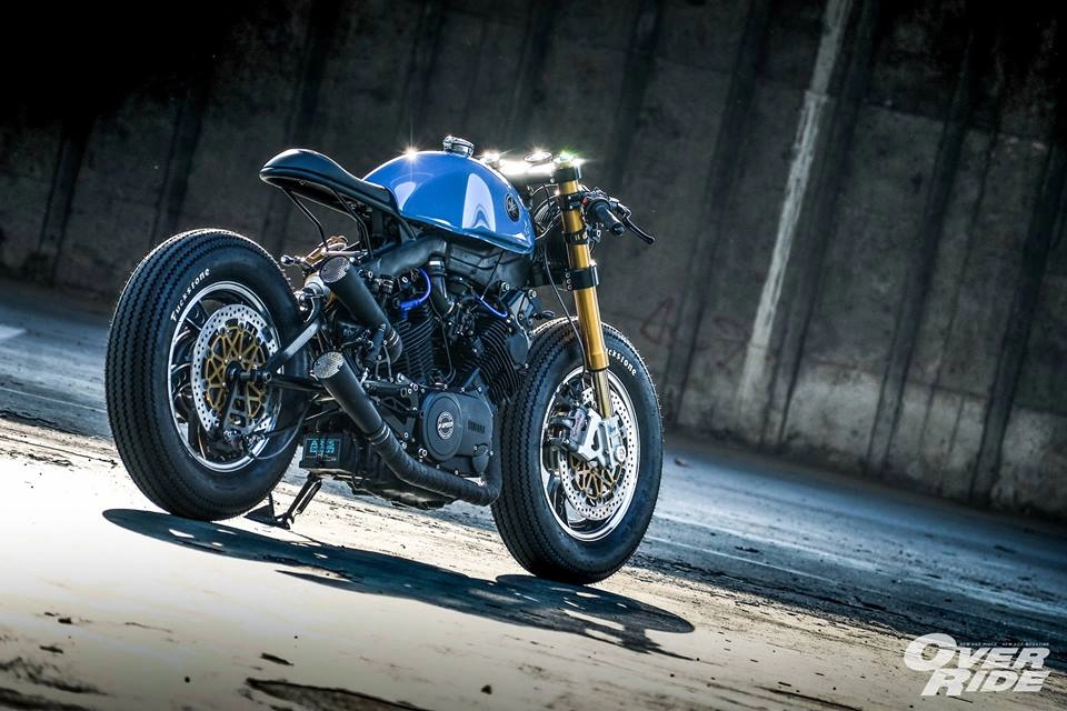 Yamaha xv 750 bản độ make over hầm hố của biker thái