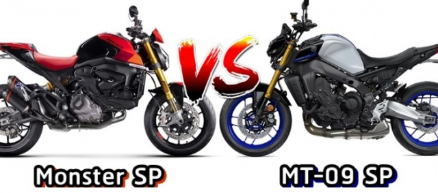 Ducati monster sp vs yamaha mt-09 sp trên bàn cân thông số