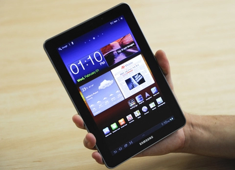 Galaxy tab 77 được lên android 40