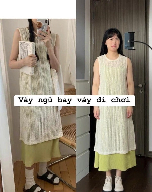 Một chiếc váy hai số phận cô gái chứng minh mua hàng online mà không hợp dáng thì cũng hỏng