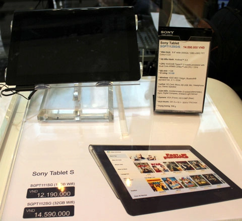 Sony tablet s chính hãng từ 122 triệu