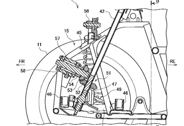 Suzuki tiết lộ bằng sáng chế khái niệm xe ba bánh nghiêng của mình