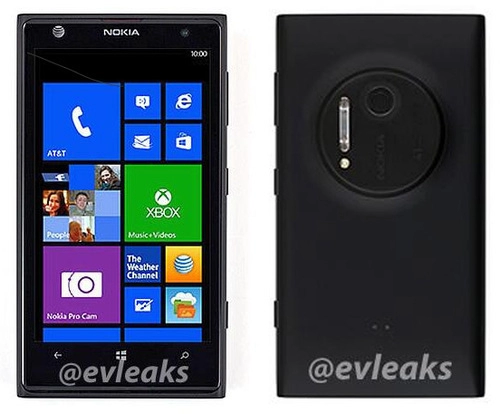 Ảnh mới về điện thoại nokia 41 chấm xuất hiện cùng tên lumia 909