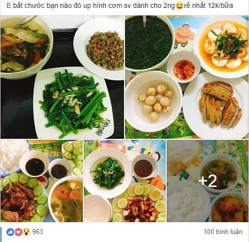 Cơm sinh viên 2 người giá rẻ 12 nghìnbữa của cô gái 21 tuổi khiến bà nội trợ bái phục