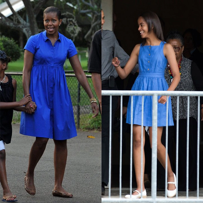 Con gái cựu tt obama ngày càng thích mặc giống mẹ