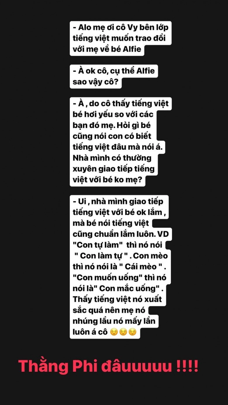 Con lai của elly trần từng bị mời phụ huynh vì dở tiếng việt nay tiến bộ sau khi bố mẹ ly hôn