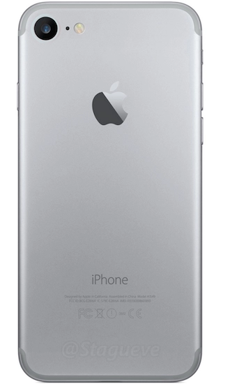 Iphone 7 lộ ảnh mặt sau camera lớn