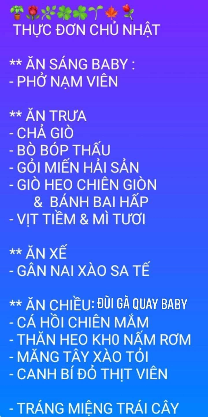 nữ đại gia quận 7 khoe loạt món ăn xế ngày lễ ngon nhức nách chồng hé lộ thực đơn sương sương vài triệu