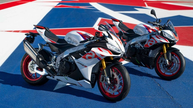 Phiên bản đặc biệt của aprilia rsv4 factory 2023 và tuono factory 2023 xuất hiện tại cota