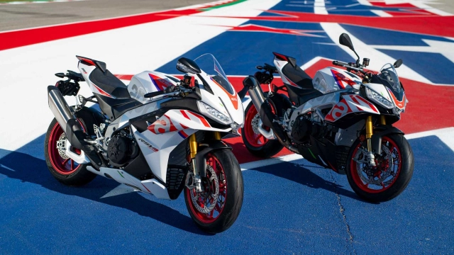 Phiên bản đặc biệt của aprilia rsv4 factory 2023 và tuono factory 2023 xuất hiện tại cota