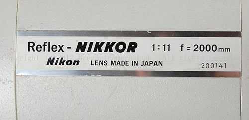 Ảnh ống kínhnikon reflex-nikkor 2000mm f11