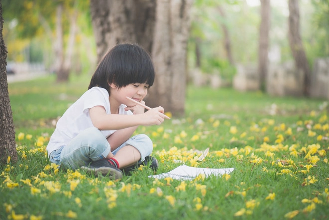 Cười không ngớt với thiên nhiên khác thường trong văn của trẻ