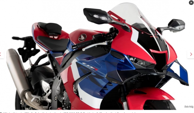 Honda cbr1000rr-r được trang bị cánh gió mới từ puig