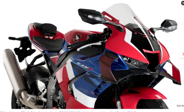 Honda cbr1000rr-r được trang bị cánh gió mới từ puig