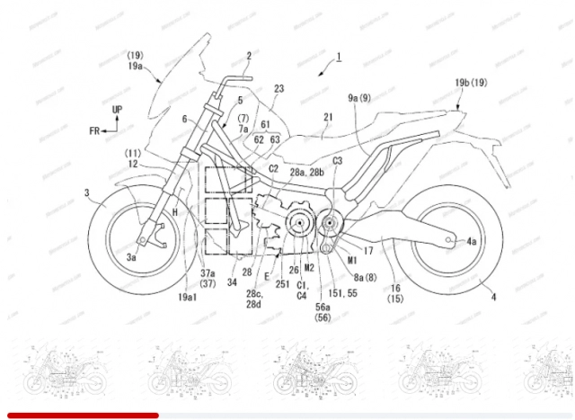 Honda đang phát triển xe máy hybrid với hai động cơ điện