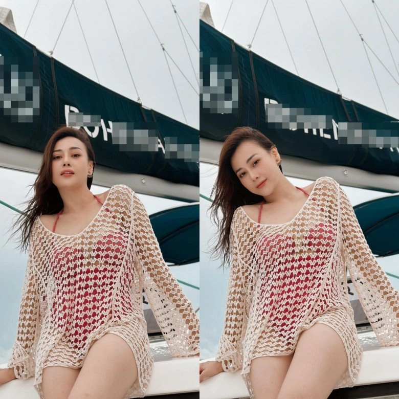 Phương oanh giã từ bikini tí hon chuốt cong 3 vòng làm vợ shark bình thay đổi 180 độ