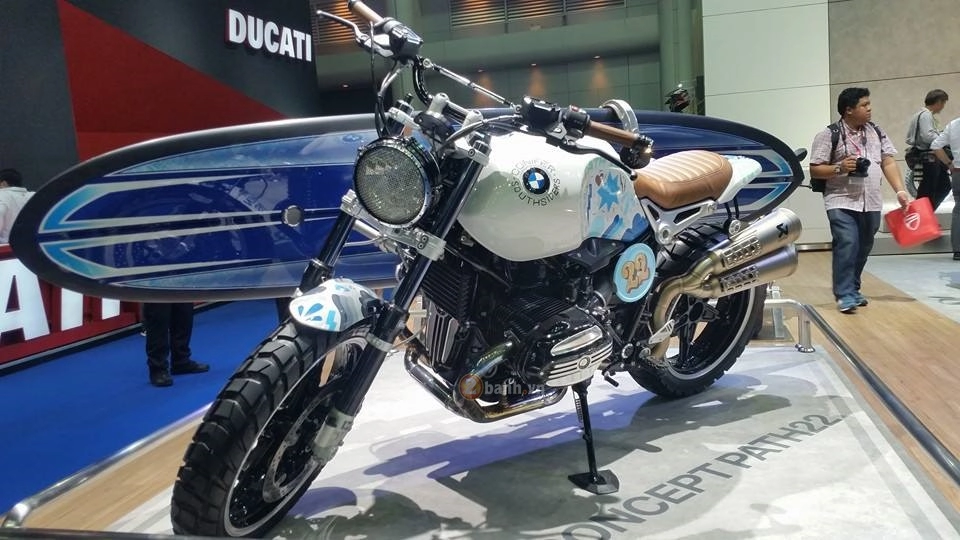 R nine t scrambler con át chủ bài của bmw tại triển lãm bangkok motor show 2016