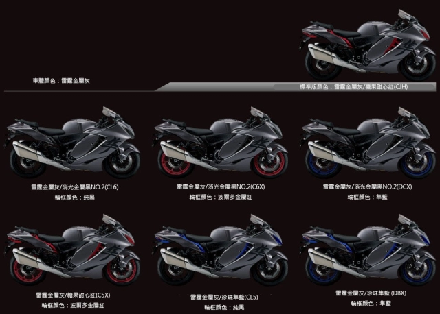 Suzuki hayabusa 2024 nhật bản ra mắt bảng màu tùy chỉnh