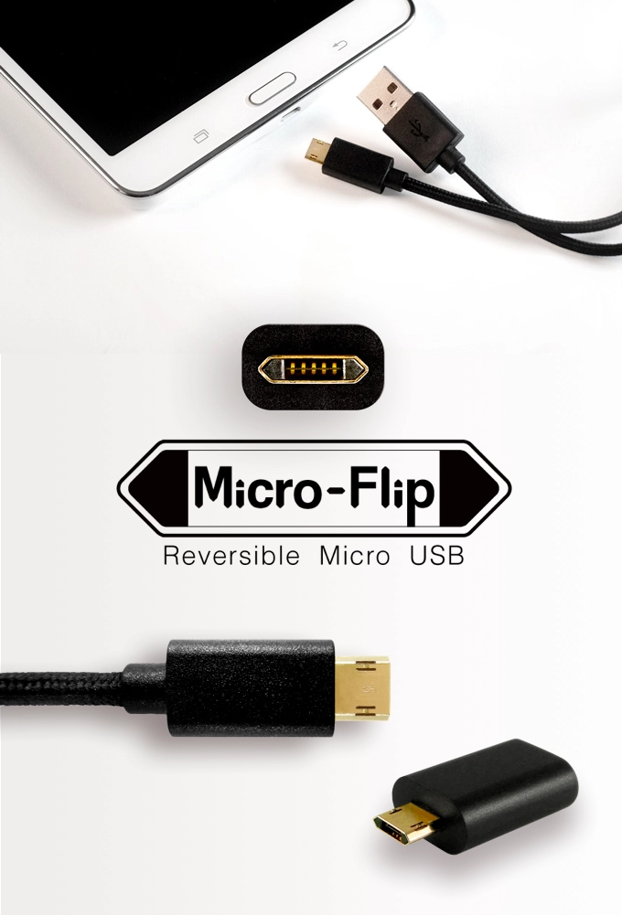 Micro flip - thiết kế mới cho cổng micro usb cho phép cắm chiều nào cũng được