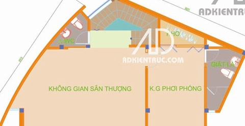 Xây nhà trên mảnh đất méo