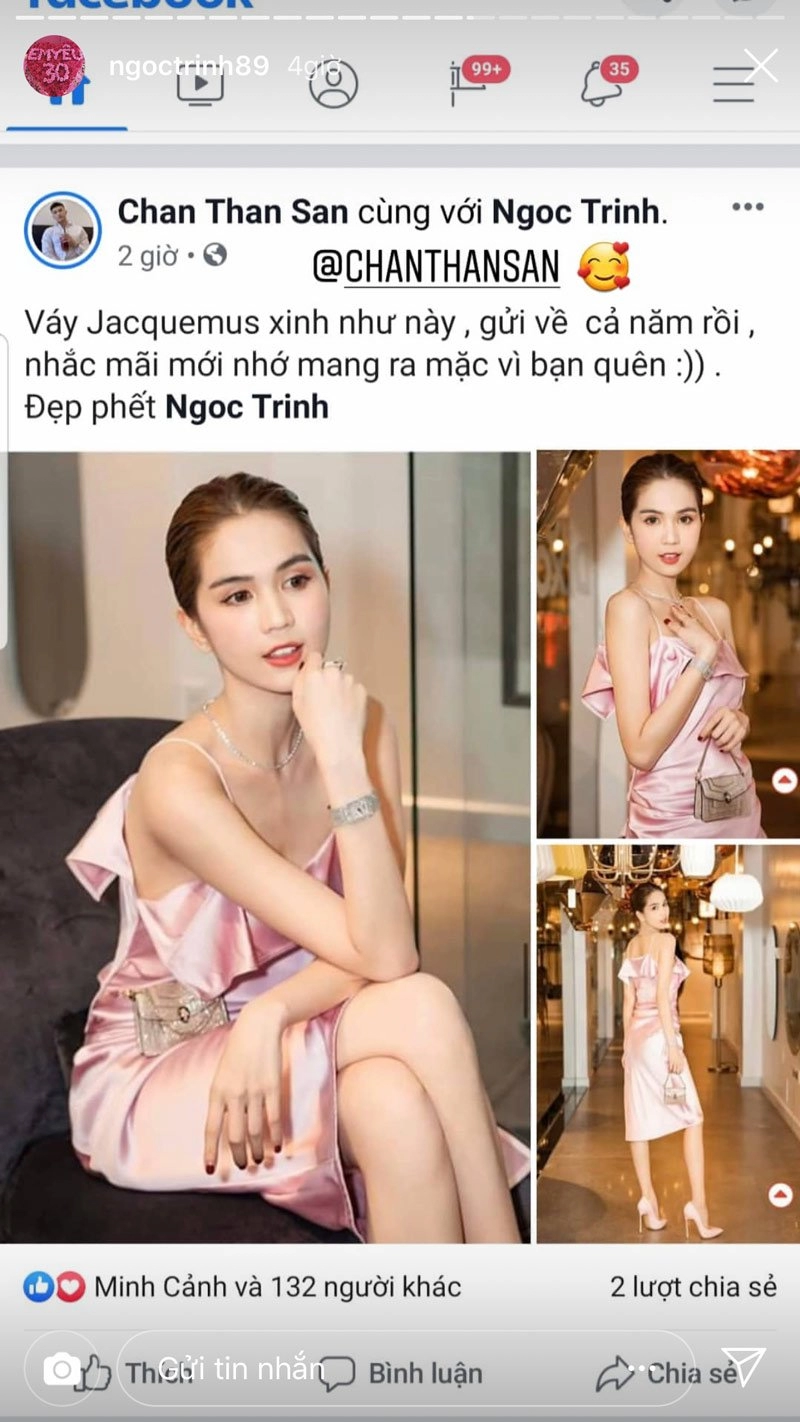 Có ai như ngọc trinh shopping nhiều quá quên luôn chiếc váy mua 1 năm vẫn chưa mặc