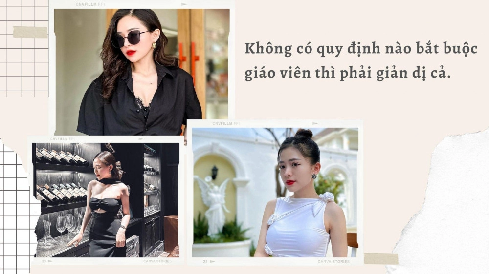 Cô giáo genz đi dạy diện áo dài tự thiết kế rời giảng đường mặc quyến rũ giáo viên không bắt buộc phải giản dị