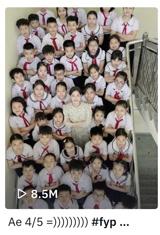 Cô giáo tiểu học genz đi dạy mặc đẹp như ngọc nữ hút hơn 8 triệu người vào xem