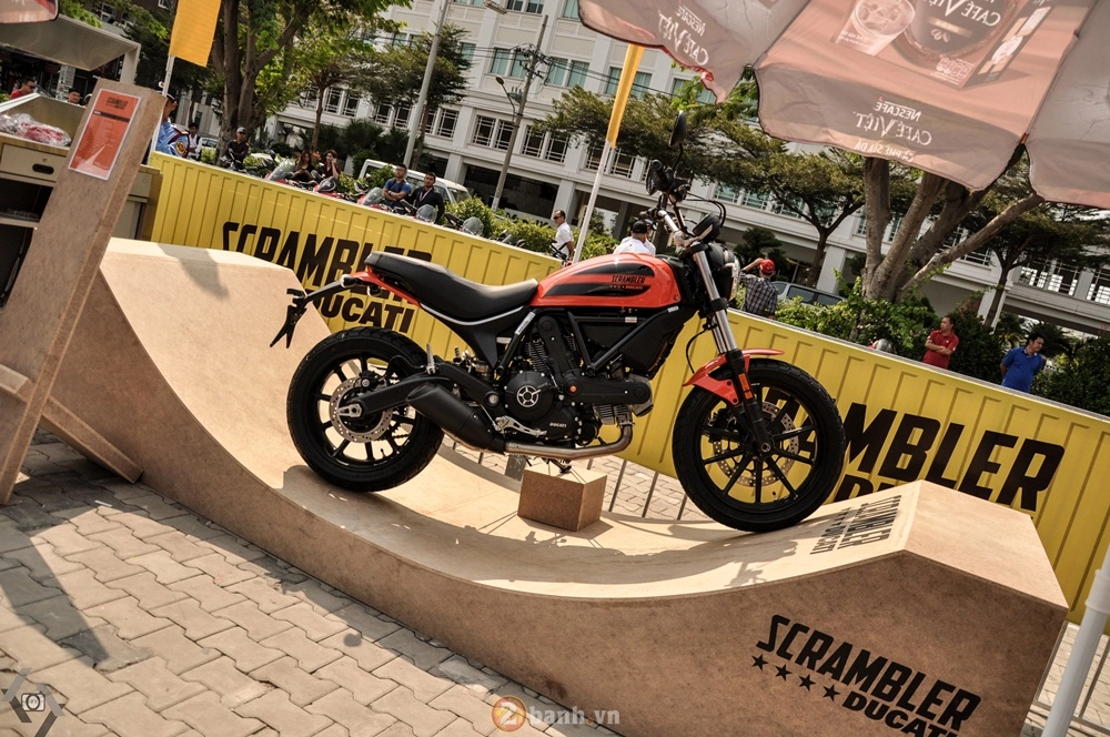 Ducati scrambler nổi bật đầy phong cách tại việt nam motorcycle show 2016