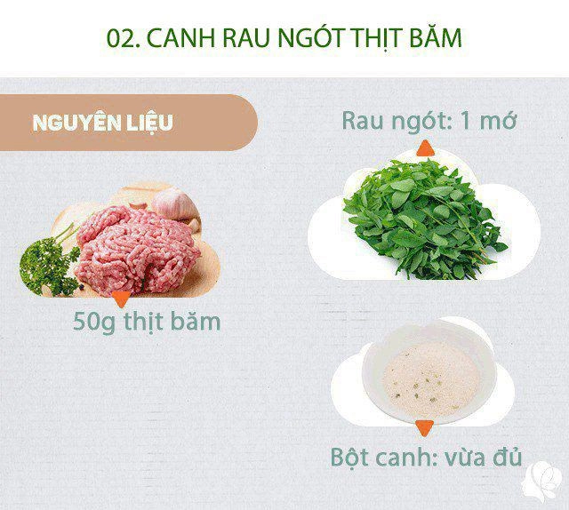 Hôm nay nấu gì cơm chiều 4 món từ chính đến phụ đều hấp dẫn