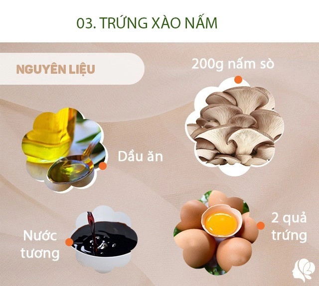 Hôm nay nấu gì thực đơn bữa chiều chỉ 3 món nhanh gọn nhưng trôi cơm