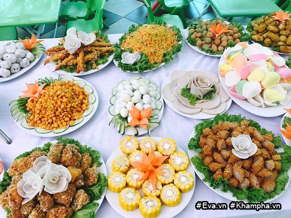 Mâm buffet trung thu 45 món của các bé mẫu giáo vĩnh phúc khiến dân mạng cũng thòm thèm