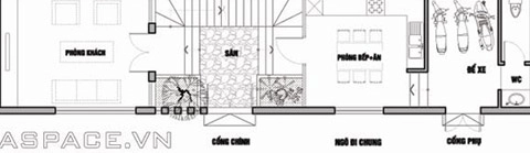 Nhà 42 m x 16 m cho gia chủ sinh năm 1976