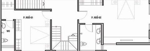 Nhà ở kết hợp ki-ốt trên đất 5 x 16 m