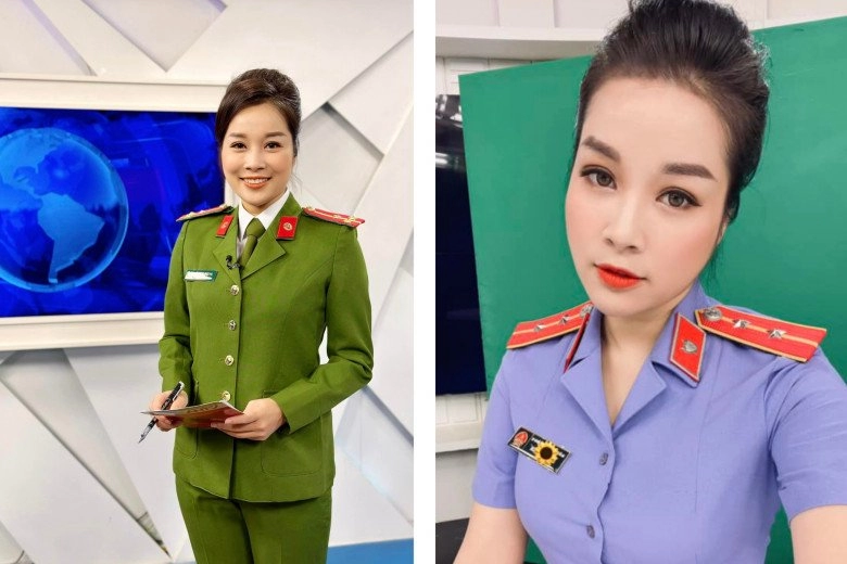 Nữ trung uý đóng chính nhật ký vàng anh làm btv lên sóng diện quân phục ngoài đời ăn diện như gái đôi mươi