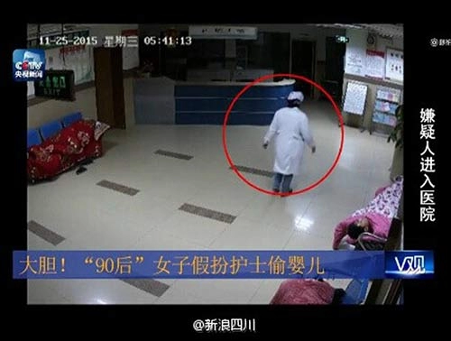 Rùng mình cảnh giả y tá bắt cóc trẻ sơ sinh ngay trong viện