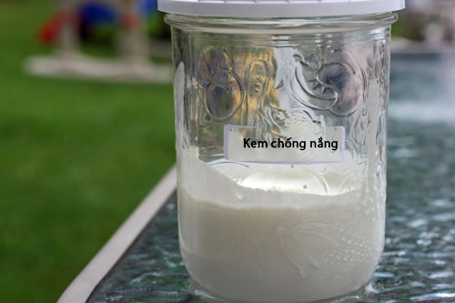 Tự làm kem chống nắng an toàn