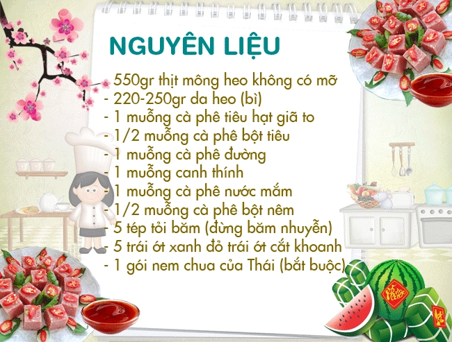 Tự làm nem chua vừa ngon vừa sạch nhâm nhi ngày tết