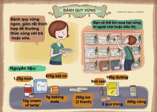 Bánh quy vừng giòn tan dễ làm