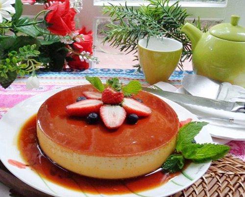 Cheese cake flan béo mềm thơm ngon