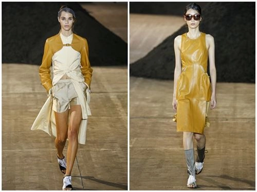 Phillip lim dùng phân hữu cơ trang trí sàn diễn