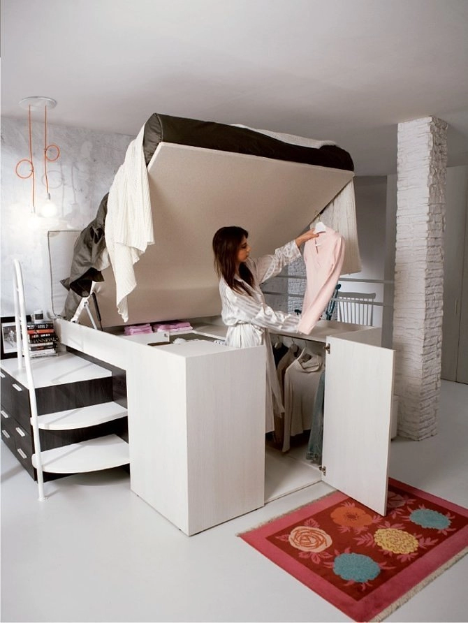 Giường tủ 2-trong-1 giải pháp hoàn hảo cho căn nhà nhỏ