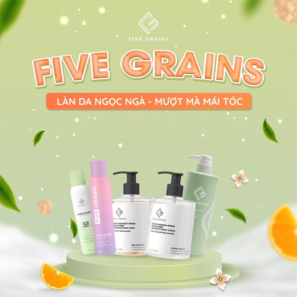 Five grains vietnam - thương hiệu mỹ phẩm được giới trẻ việt yêu thích