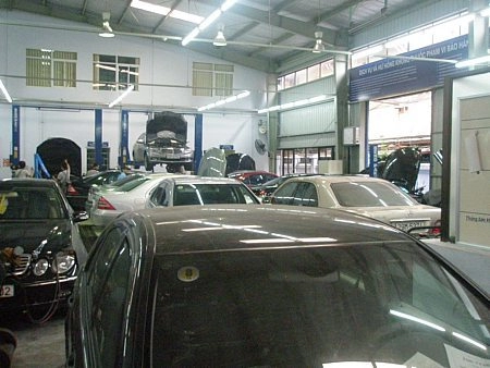  các garage hà nội lụt trong ôtô hỏng 